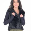 Ember Stretch Faux Fur Cotton Combo Jacket